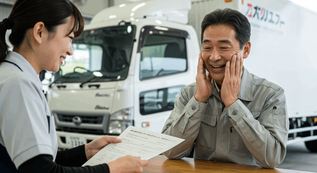 🚗💨 車検代が払えない！そんなトラック運転手N様を救った奇跡の自社ローン物語 ✨
