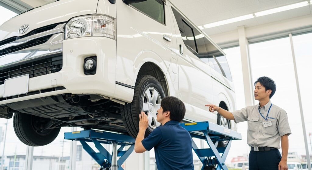 ハイエース中古車の修復歴は大丈夫？自社ローン契約前の確認ポイント